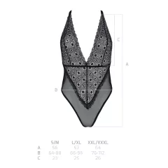 / Passion Eco Zinnia - csipke body (fekete)