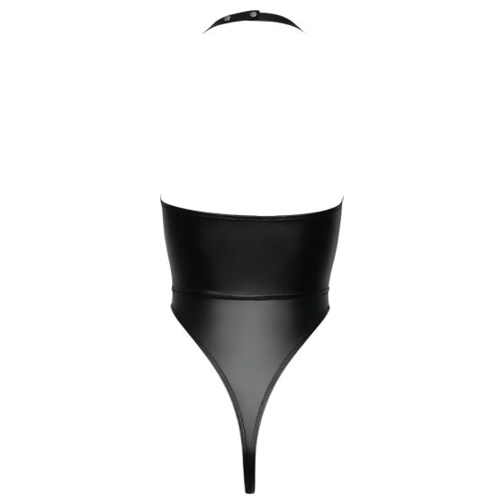 / Cottelli Party - fényes, nyakpántos body (fekete)