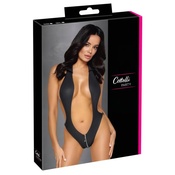 Cottelli Party - galléros body (fekete)