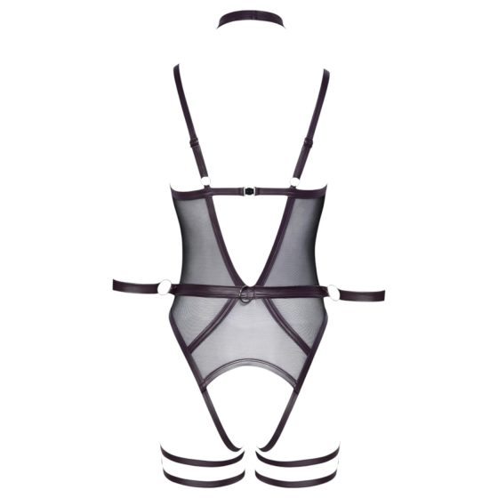 Cottelli Bondage - nyitott body és kar bilincs (fekete)