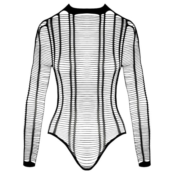 Cottelli - csíkos nyitott body (fekete) - S-L