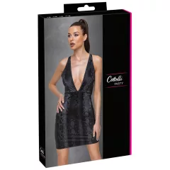 / Cottelli Party - kígyóbőr mintás ruha (fekete)