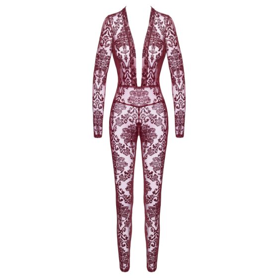 Noir Kink Royal - áttetsző cicaruha (piros)