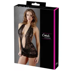 Cottelli - Nyakpántos csipke mini (fekete)