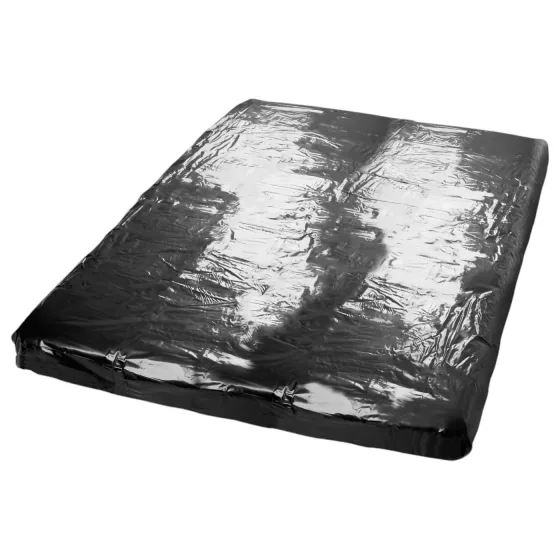 Fetish - lakk lepedő - super soft - 200x230 cm (fekete)