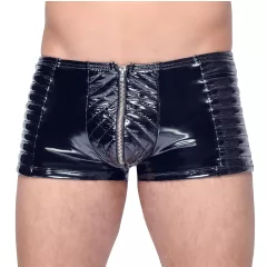 Black Level - cipzáras, fényes férfi short (fekete)