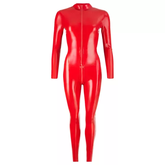 LATEX - hosszúujjú női overál (piros)