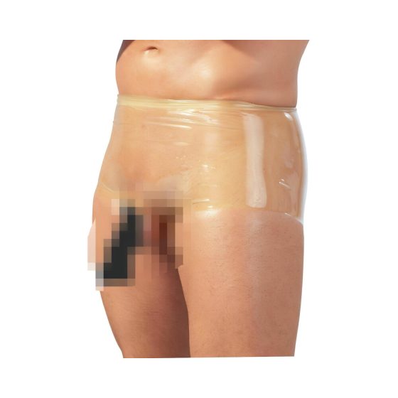 LATEX - boxer + péniszköpeny (natúr)