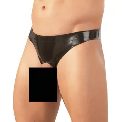 Late X Showmaster - fekete latex férfi alsó (S-L)