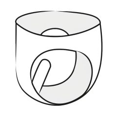 LATEX - női bugyi hüvelyóvszerrel (fekete)