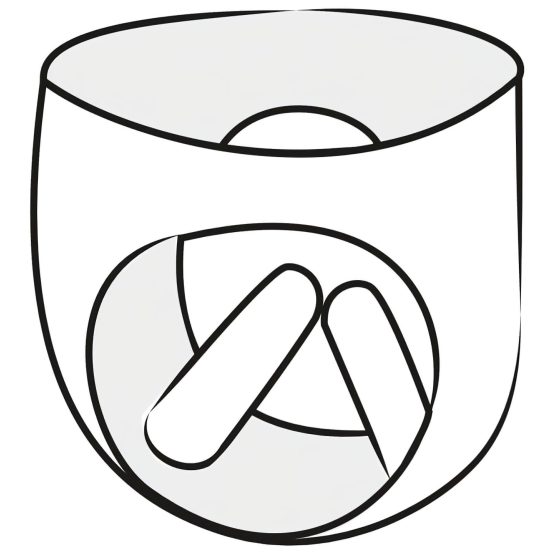 LATEX - női bugyi 2db pumpálható belső dildóval (fekete)