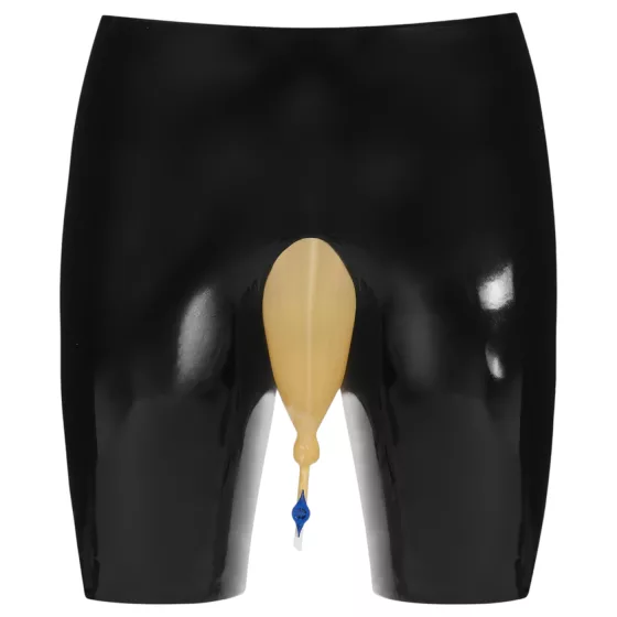 / LATEX - Pisifogó latex alsó, leeresztő nyílással (fekete)