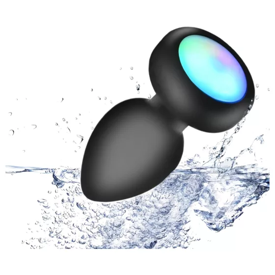 Mrow - világító, rádiós anál vibrátor (fekete)