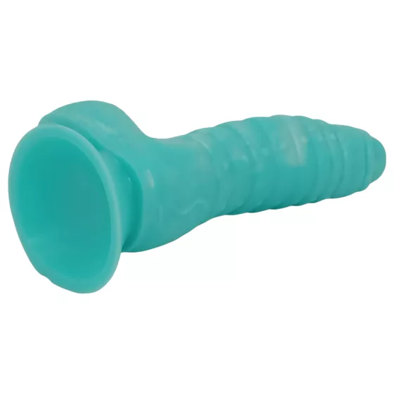 OgazR Sea Serpent - barázdált dildó - 17 cm (kék-fehér)