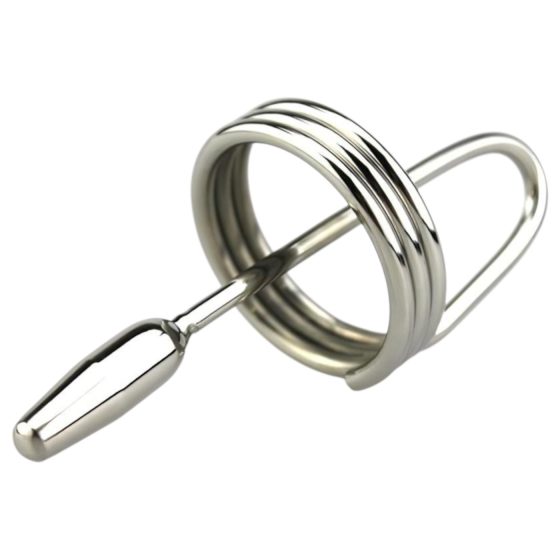 DeepRing – gyűrűs, fém dilátor - 9cm (ezüst)