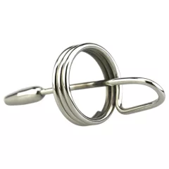 DeepRing - gyűrűs, fém dilátor - 9cm (ezüst)