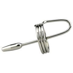 DeepRing – gyűrűs, fém dilátor - 9cm (ezüst)