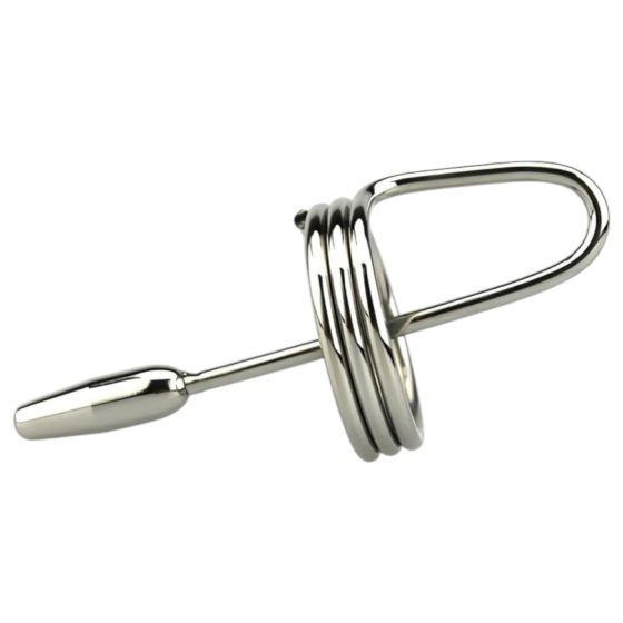 DeepRing – gyűrűs, fém dilátor - 9cm (ezüst)