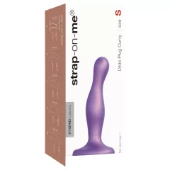   / Strap-on-me Curvy S - hullámos, tapadókorongos dildó (lila)