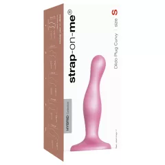   / Strap-on-me Curvy S - hullámos, tapadókorongos dildó (pink)