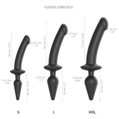   / Strap-on-me Swith Semi-Realistic XXL - 2in1 dildó (fekete)