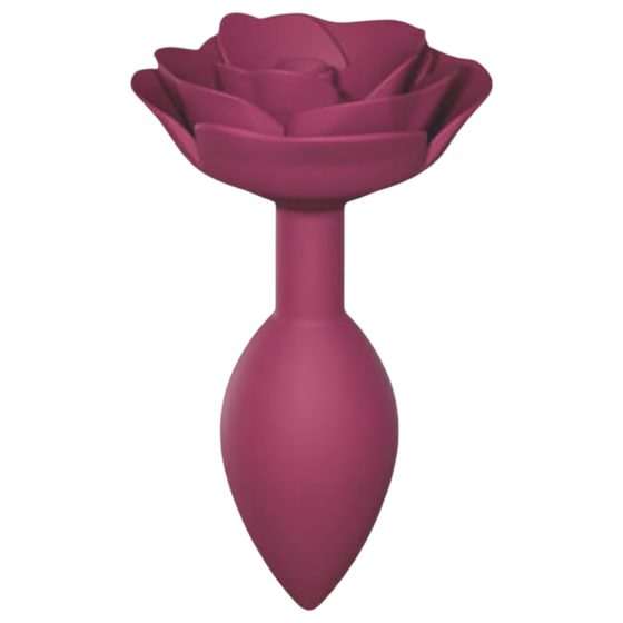 Love to Love Open Roses M - szilikon anál plug (piros)
