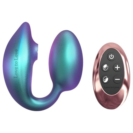 Wonderlover - csiklóizgató G-pont vibrátor (metál zöld)