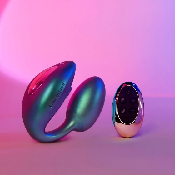 Wonderlover - csiklóizgató G-pont vibrátor (metál zöld)