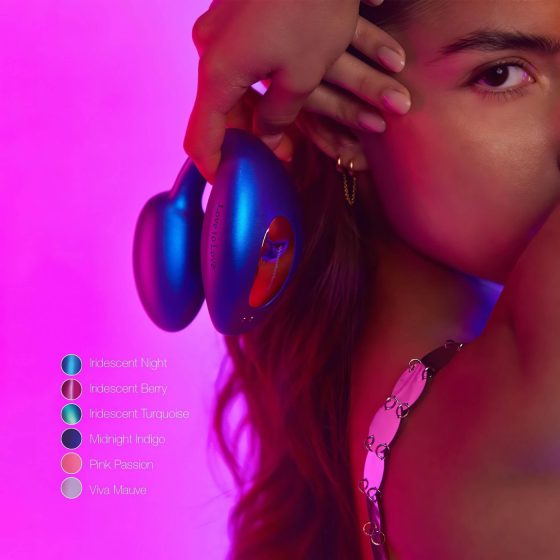 Wonderlover - csiklóizgató G-pont vibrátor (metál lila)