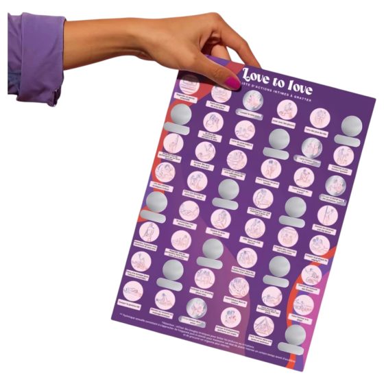 / Love to Love - kaparós plakát szex társasjáték (angol)