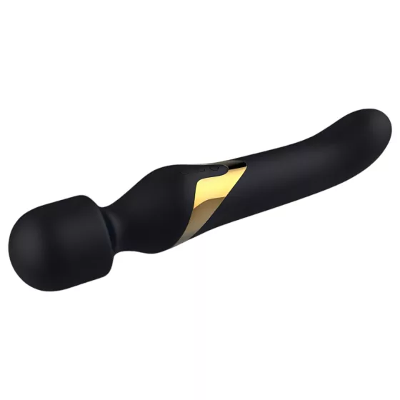 Dorcel Dual Orgasms Gold - 2in1 masszírozó vibrátor, wand masszírozó (fekete)