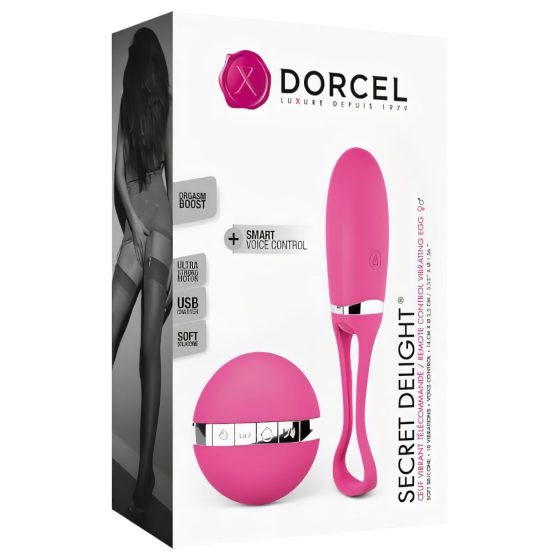 / Dorcel Secret Delight - rádiós vibrotojás (pink)