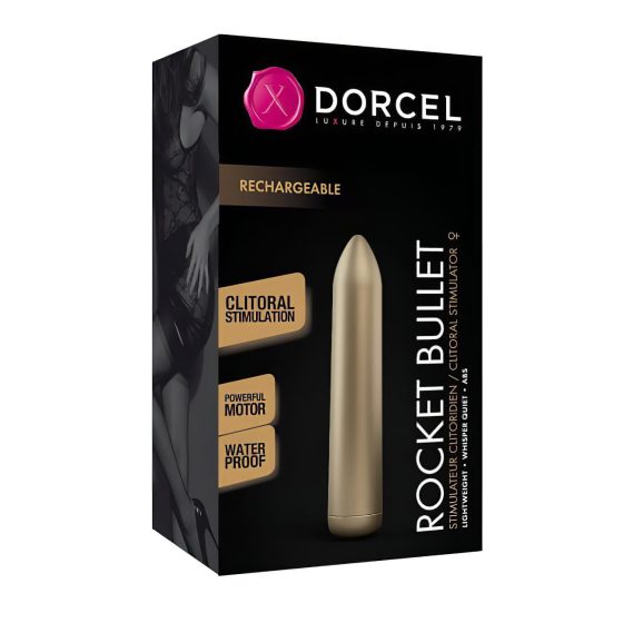 Dorcel Rocket Bullet - akkus rúdvibrátor (arany)
