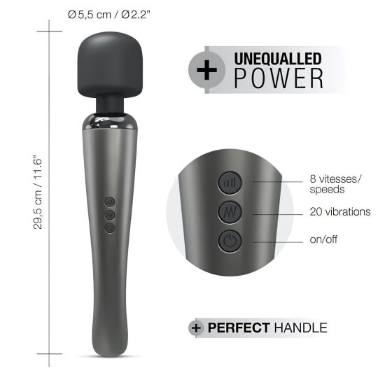 Dorcel Megawand - akkus masszírozó vibrátor (ezüst)