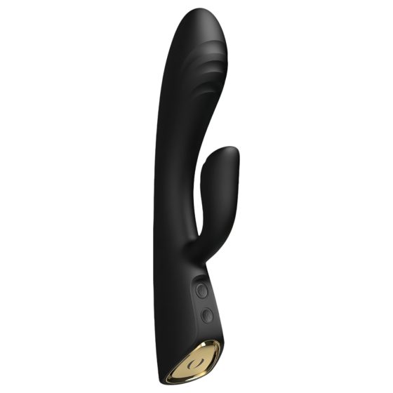 Dorcel Flexi Rabbit - melegítő csiklókaros vibrátor (fekete)