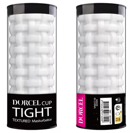 Dorcel Cup Tight - gyöngyös csatornájú maszturbátor férfiaknak (fehér)