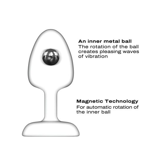 Dorcel - golyós, távirányítós anál vibrátor M - (fekete)