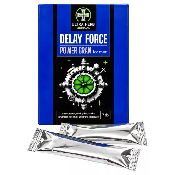 Delay Force Power - magömlés késleltető étrend-kiegészítő por (7 tasak)