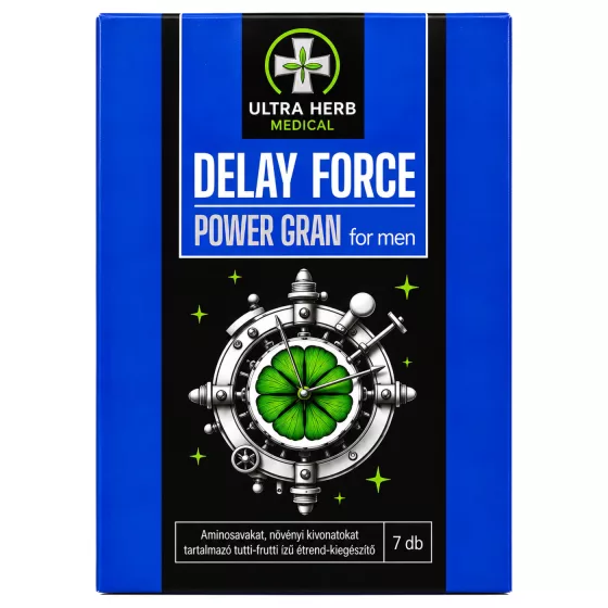Delay Force Power - magömlés késleltető étrend-kiegészítő por (7 tasak)