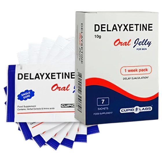 Delayxetine - étrend kiegészítő zselé férfiaknak (7 tasak)