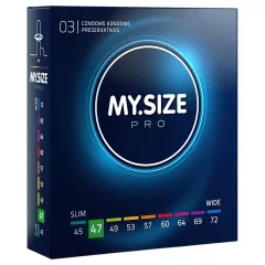 My.Size PRO - egyedi méretű óvszer - 47 mm (3 db)