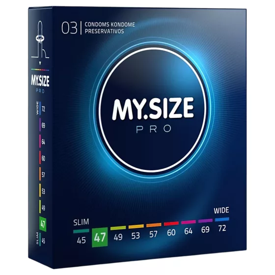 My.Size PRO - egyedi méretű óvszer - 47 mm (3 db)