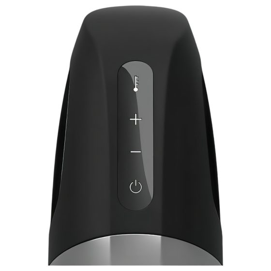 Satisfyer Men Heat Vibration - melegítő makkvibrátor (fekete)