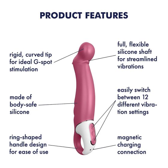 Satisfyer Petting Hippo - akkus, vízálló vibrátor (pink)