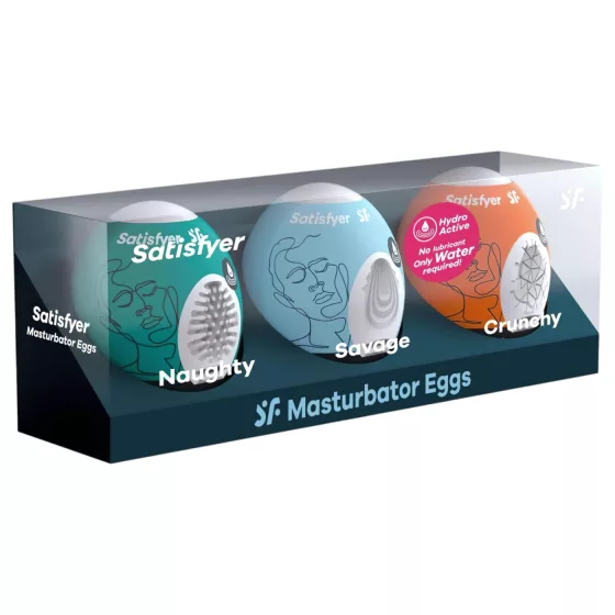 Satisfyer Egg NSC - tojás maszturbátor szett (3 db)