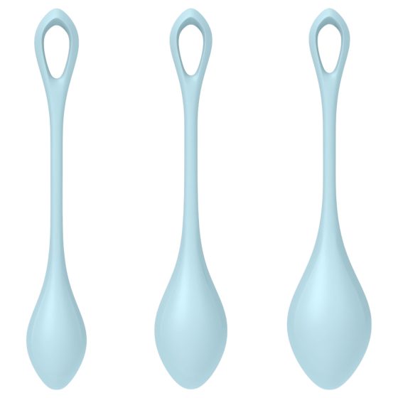 Satisfyer Yoni Power 2 - gésagolyó szett - kék (3 részes)