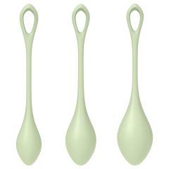   Satisfyer Yoni Power 2 - gésagolyó szett - zöld (3 részes)