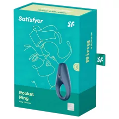   Satisfyer Rocket Ring - vízálló, vibrációs péniszgyűrű (kék)