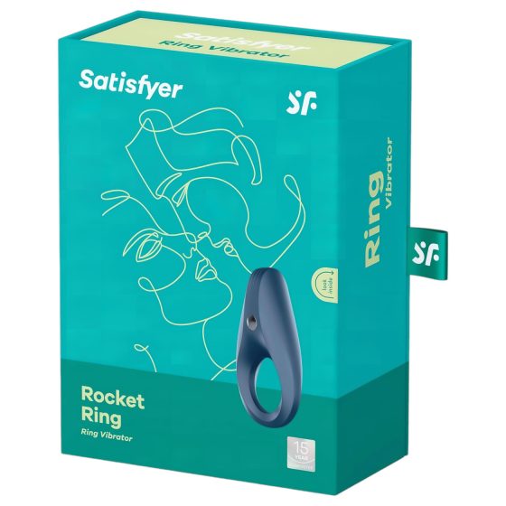 Satisfyer Rocket Ring - vízálló, vibrációs péniszgyűrű (kék)