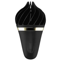   Satisfyer Sweet Treat - akkus, forgó csikló vibrátor (fekete)